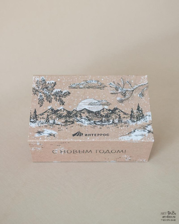 Купить оптом коробки из картона в бумаге с печатью