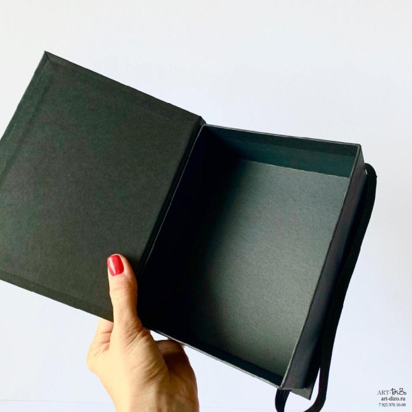 Коробка на резинке 17×13×6 см под карточки  Фотография коробка на резинке 17×13×6 см под карточки