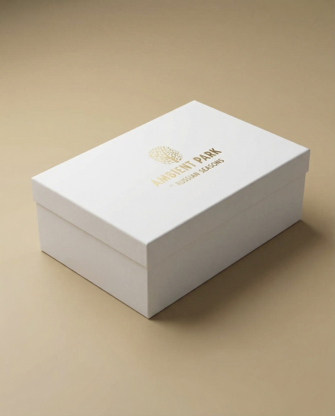  Фотография премиальная подарочная коробка для свечей с ложементом из поролона