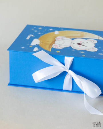 Коробки на лентах в детской тематике на заказ оптом