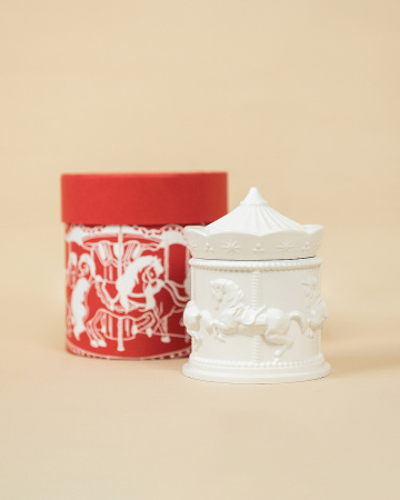  Фотография круглая коробка под свечи ручной работы