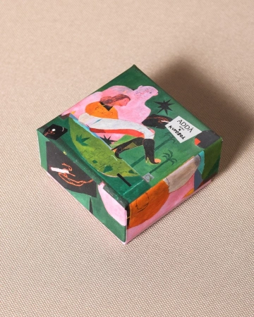  Фотография квадратная коробка крышка-дно с принтом на крышке