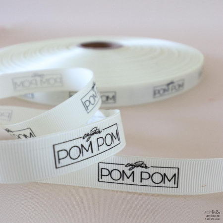  Фотография репсовые ленты 1.5 см с логотипом