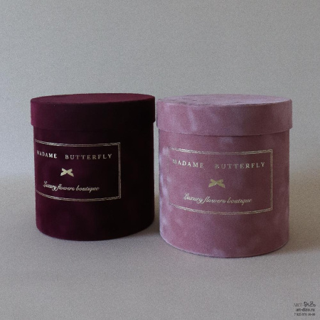  Фотография коробки 15×16 см в бархате