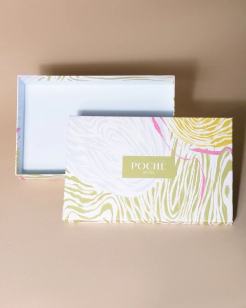 Коробка крышка-дно с ярким узором  Фотография коробка крышка-дно с ярким узором