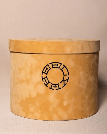  Фотография круглая коробка бархатная