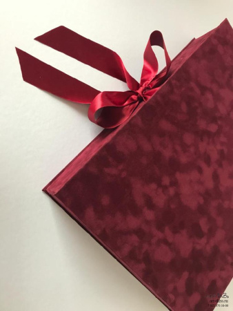  Фотография коробка для книги 25×37×15 см в бархате