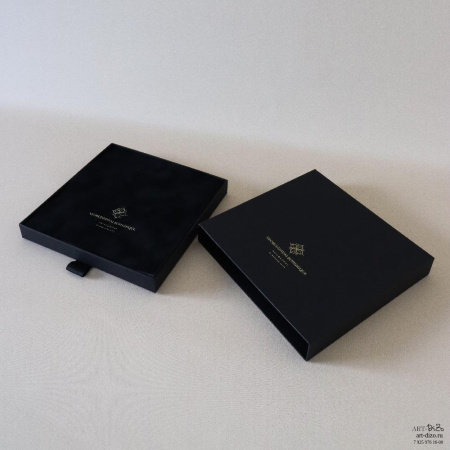 Образцы индивидуальной упаковки производства Арт-Дизо в Москве Коробка 20×20×2.5 см для блюдца под благовония, производство Арт-Дизо на заказ в Москве