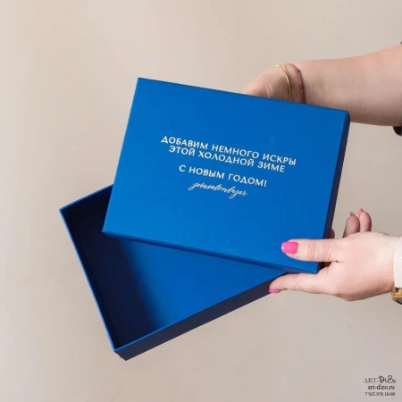  Фотография упаковка крышка-дно на новый год