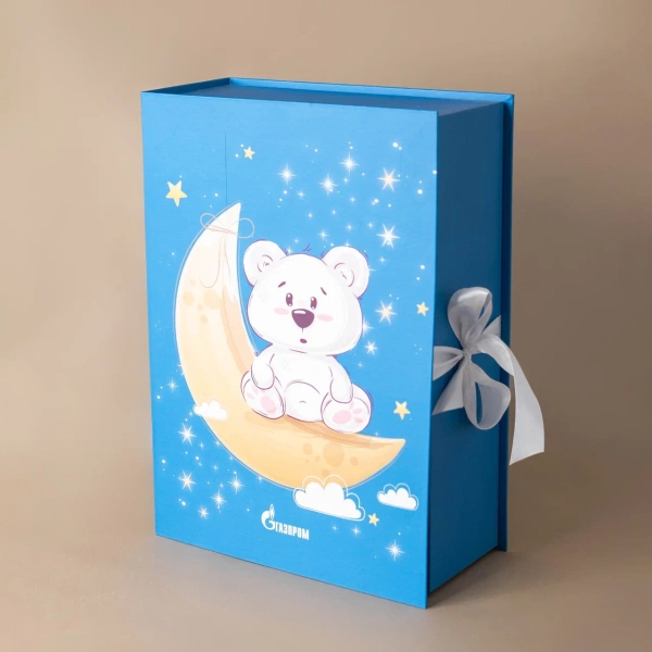 Фотография коробка на лентах 35*25*11 для газпром