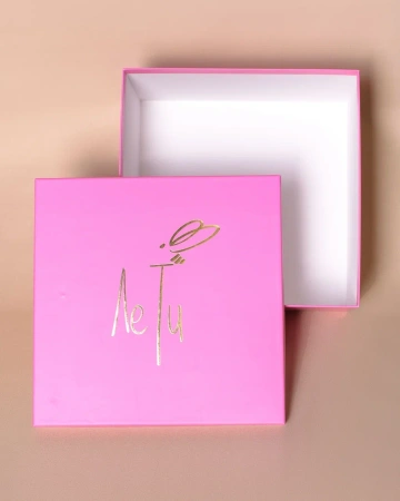  Фотография ярко розовая подарочная коробка для сувениров