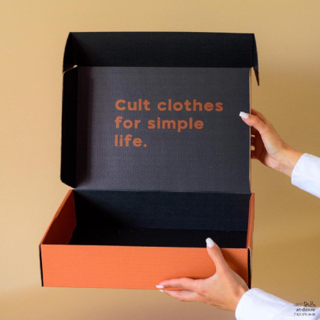  Фотография коробка самосборная «самолёт» 35×24×8 см с печатью