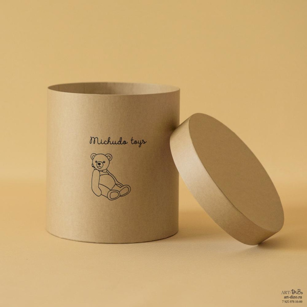  Фотография круглая коробка 17×18 см для игрушки