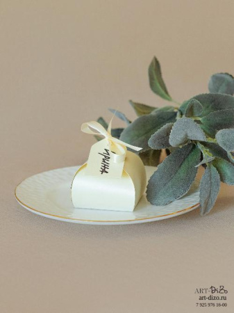 Бонбоньерка 6×6×5 см, Majestic Волшебная Свеча