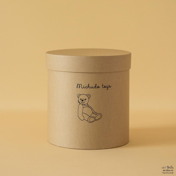  Фотография круглая коробка 17×18 см для игрушки