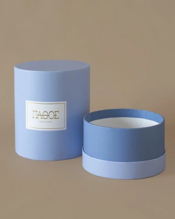 Коробка круглая на втулке 15*24 для пасахльного кулича  Фотография коробка круглая на втулке 15*24 для пасахльного кулича