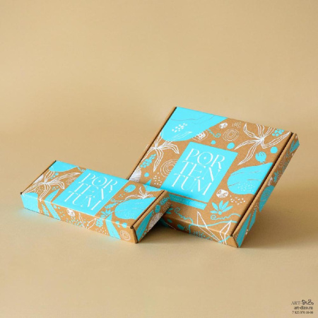  Фотография самосборные коробки 10×7.5×2.5 см и 10×17.5×2.5 см с шелкографией