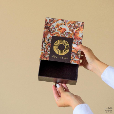  Фотография коробка-пенал 16×14×4 см c принтами