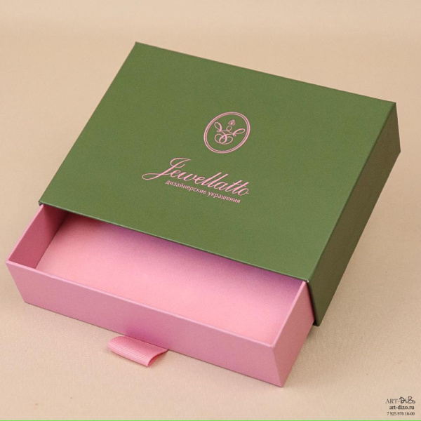  Фотография коробка-пенал для дизайнерских украшений jewellatto