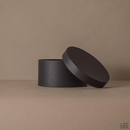 Подарочная коробка круглая 40×20 см Basic/Metallic черный
