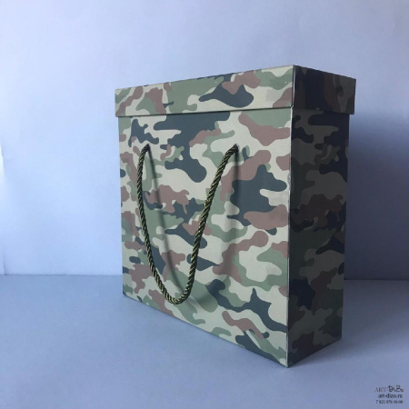  Фотография коробка-портфель для бутылок 40×30×10 см