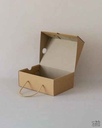 Заказать коробки с откидной крышкой из бурого картона