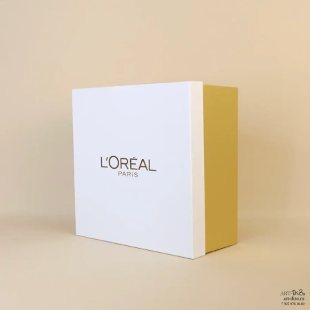  Фотография подарочная коробка крышка-дно (белая)