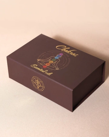  Фотография коробка на магнитах для эфирных масел с ложементом