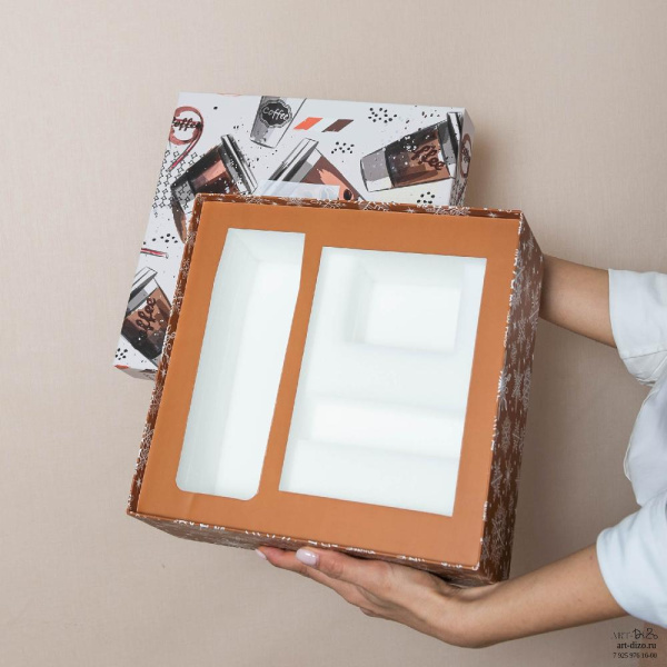  Фотография коробка 28×27×10.5 см под кофемашину