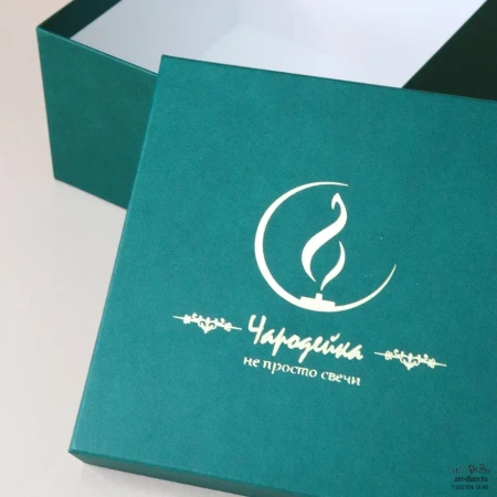  Фотография коробка крышка-дно для свечей