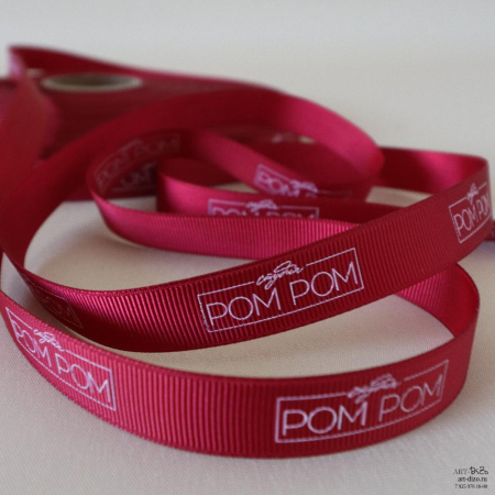  Фотография репсовые ленты 1.5 см с логотипом