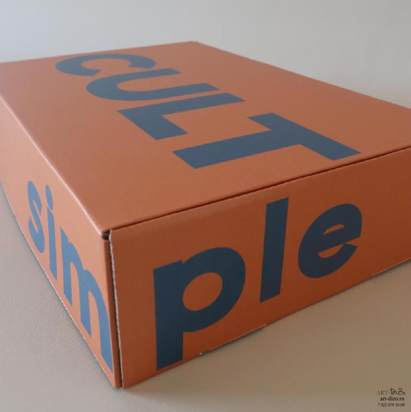  Фотография коробка самосборная «самолёт» 35×24×8 см с печатью
