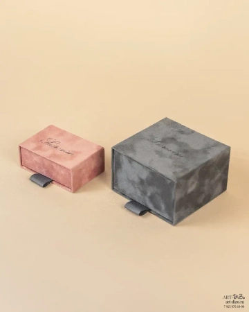  Фотография бархатная коробка для украшений