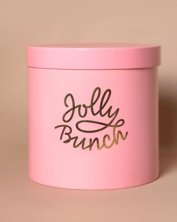  Фотография розовая подарочная коробка крышка дно с золотым текстом